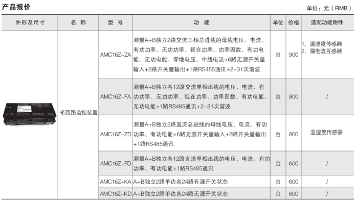 安科瑞AMC系列多回路監(jiān)控裝置